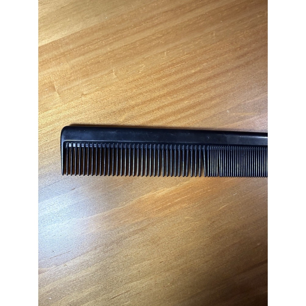 Vintage Genuine Ace Hard Rubber & Conair Black Hair Combs 7" Lot Of 2 - Picture 6 of 8